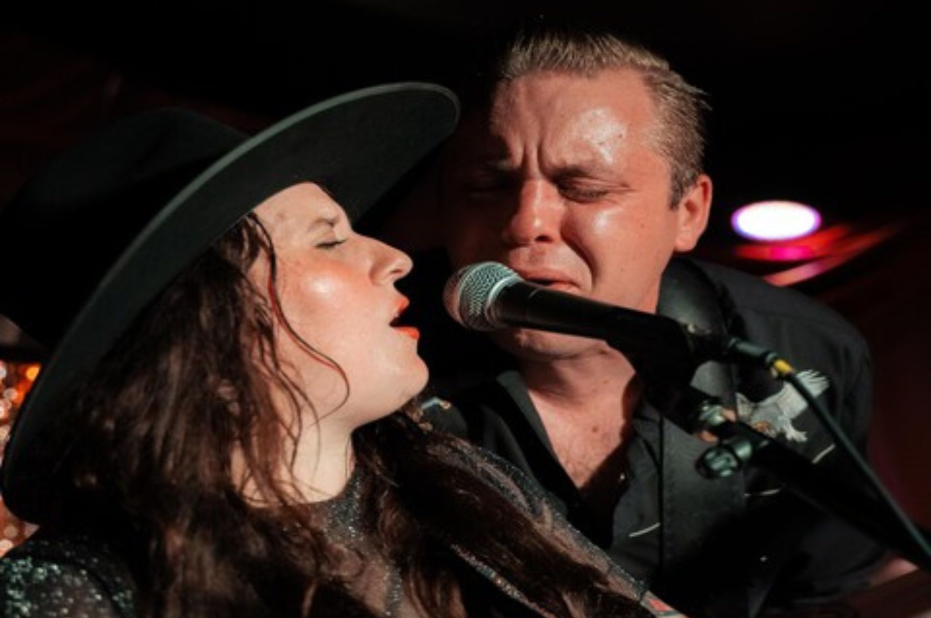 Lindsay & Brad Singing On Stage - Live Music at the Canteen